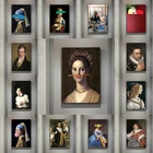 Классическая европейская масляная женщина на холсте Веселые губы ручка картины на стену абстрактный пейзаж настенная ПЕЧАТЬ Плакаты картины для домашнего декора