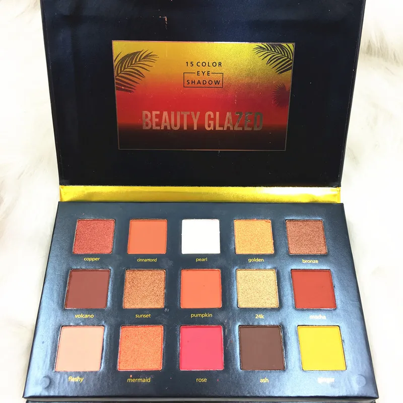 2018 Beauty Glazed 15 видов цветов мерцающие матовые пигментные Блестки для макияжа