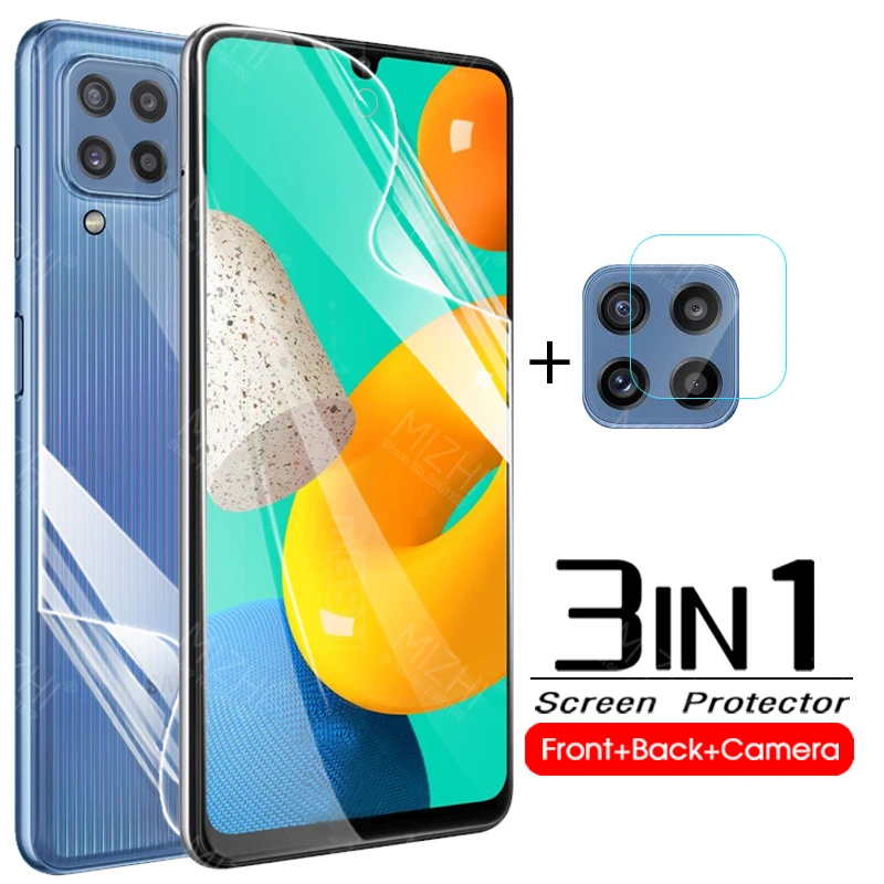 

for samsung m32 hydrogel film for samsung galaxy m32 m 32 32m lens front back screen protector samsong sumsun galax glass film