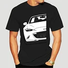 Модная крутая Мужская футболка для женщин, забавная футболка Mazda Miata Mx5 Nd Mk4, футболки с лучшим дизайном и принтом на заказ, 011851 8745X