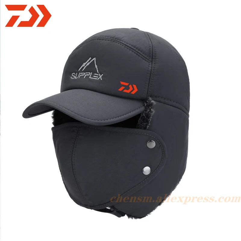 2020 DAIWA зимняя теплая шапка-бомбер для рыбалки мужчин и женщин модная