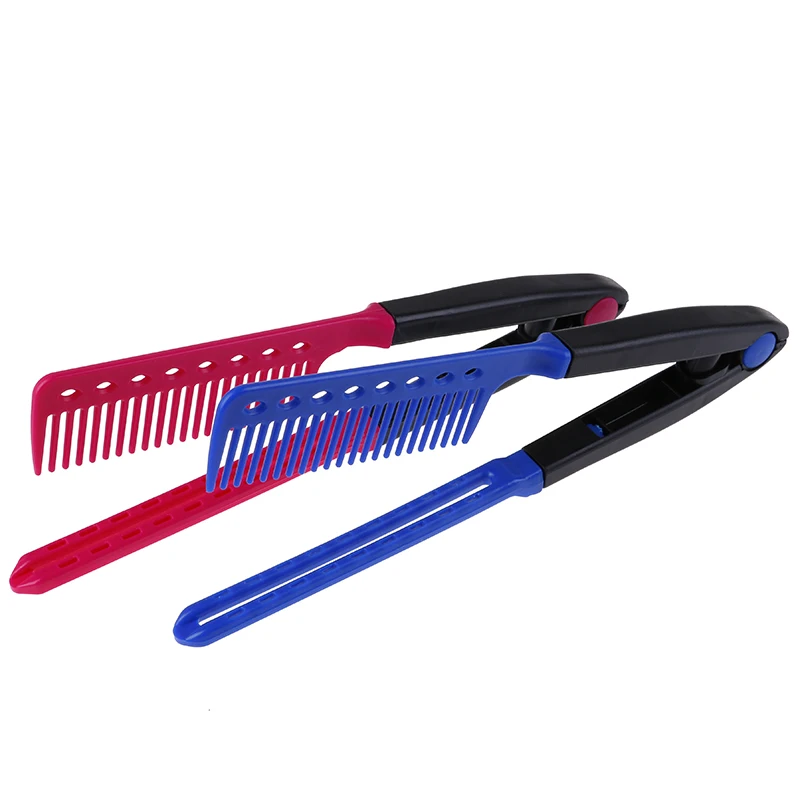 Складные расчески для волос розовый/синий моделирующий салон парикмахерские