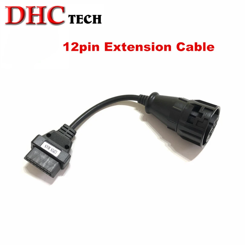 12Pin OBD2 к 16Pin гнездовой разъем DLC OBDII Для iv e co грузовика диагностический