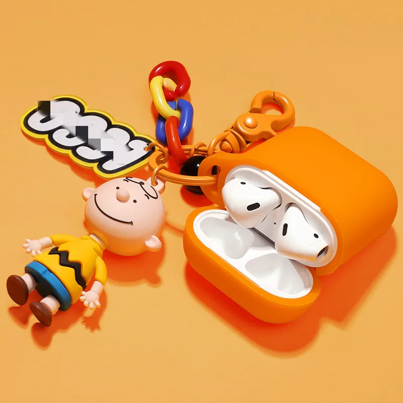 Мультфильм Snoopy Charlie doll брелок защитный чехол для airpods анти-потеря хранения
