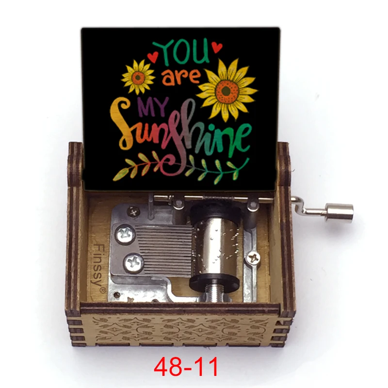 Ручная вдохновляющая музыкальная шкатулка You are My Sunshine Рождественский и