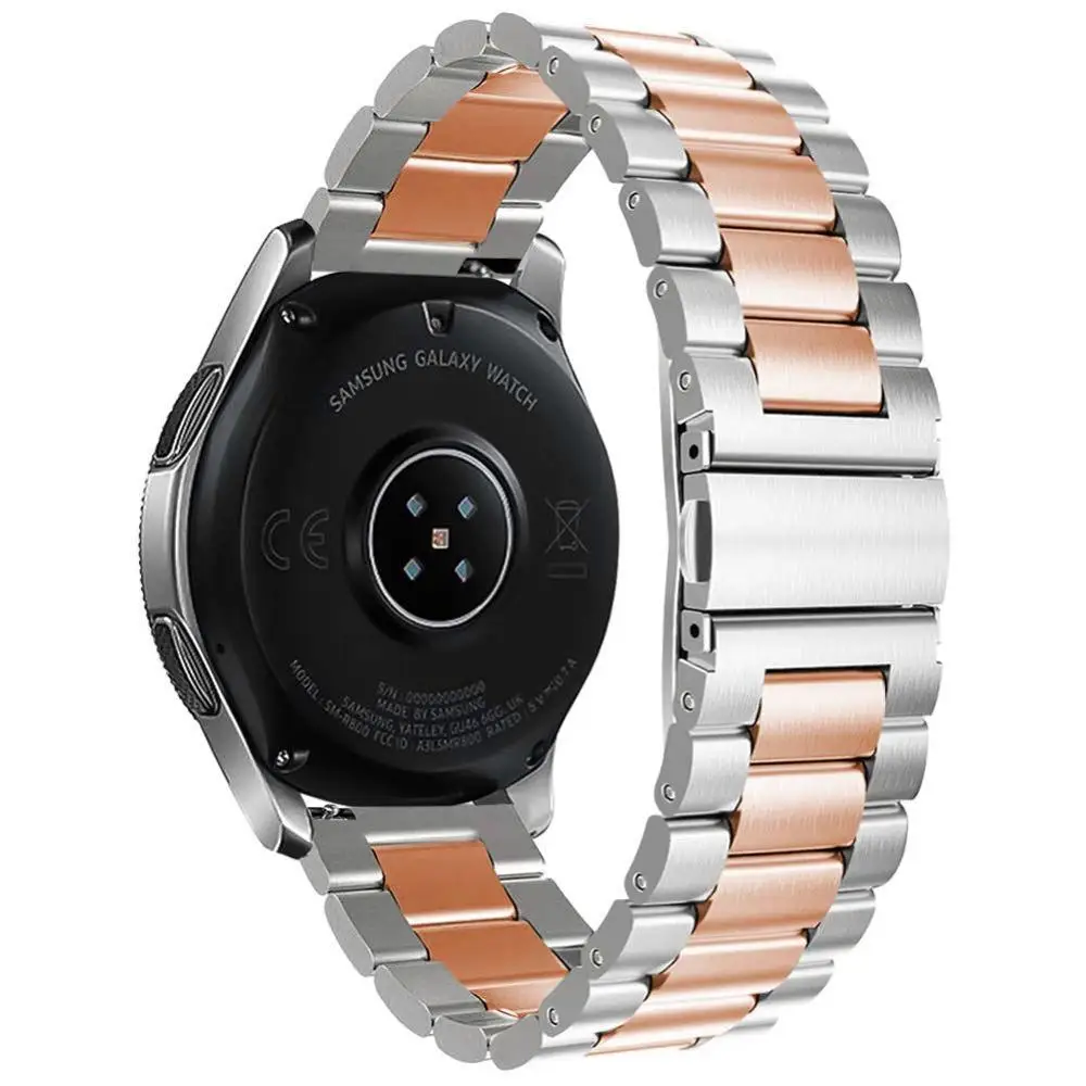 2 silver rose Ремешок для смарт-часов для samsung Шестерни S3 Frontier/классический ремешок для часов Smartwatch Нержавеющая сталь браслет wrisrt ремень ремешок для часов из нержавеющей стали - Цвет ремешка: 2 silver rose