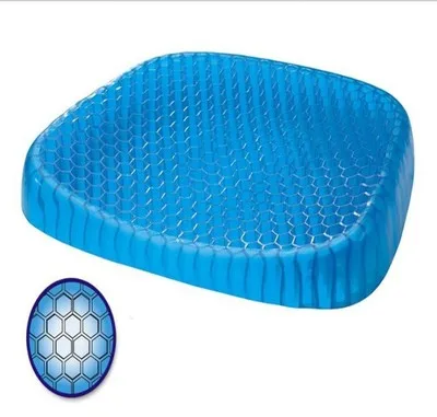 Gel cushion 700g Дорожное дышащее сиденье гелевая Подушка Coccyx ортопедический пенный наполнитель с эффектом памяти U массажные на сиденья кресло гелевая Подушка автомобиля u-образная подушка сиденья - Цвет: Gel cushion 700g