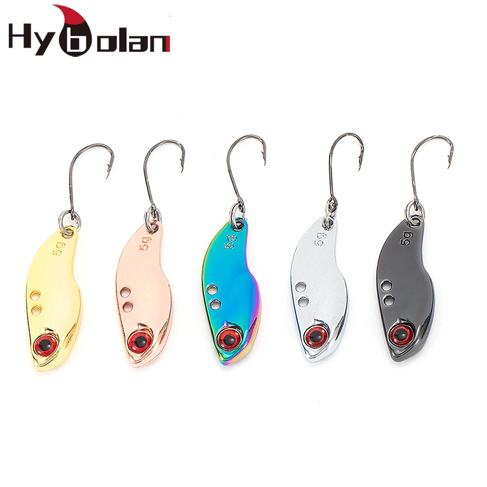 

Рыболовная приманка HYBOLAN, жесткие приманки, металлическая искусственная приманка, одинарный крючок 2. Искусственная приманка, воблер с блес...