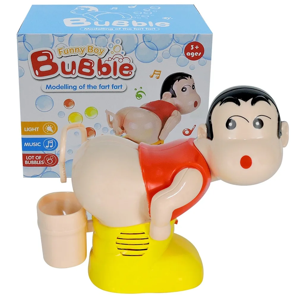 Crayon Shin-chan Bubble Machine забавная пузырчатая палочка, детские игрушки, пукающая автоматическая машина для создания пузырей, пистолет для пузырей, пластиковые игрушки - Цвет: Crayon Shin-chan