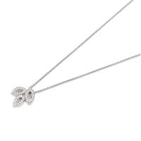 lesf necklace 925 sterling silver pendant necklace for women three leaves chain necklace wedding