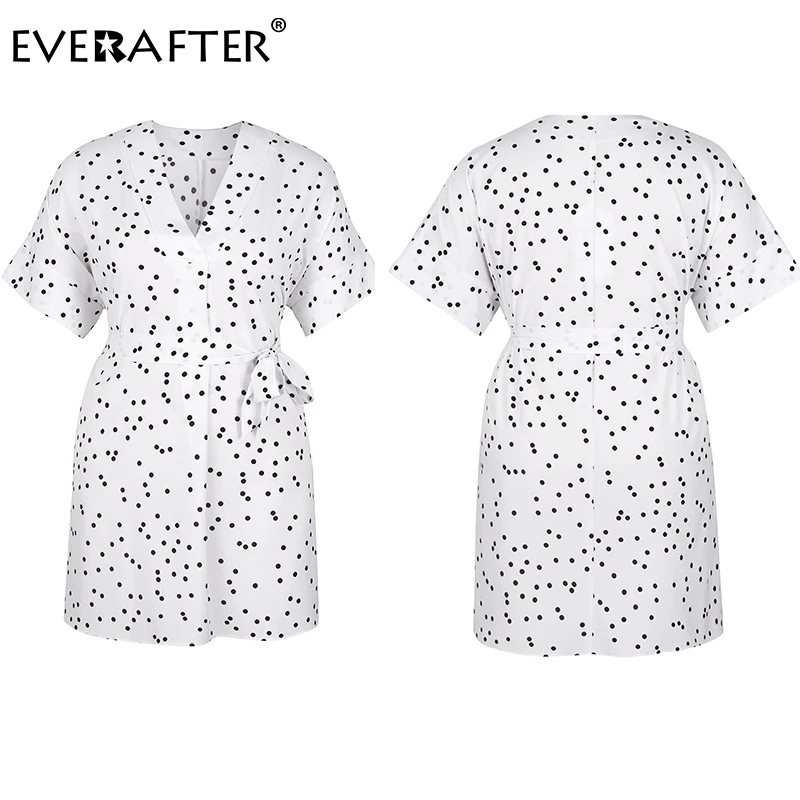 Платье женское в горошек EVERAFTER элегантный сарафан средней длины с V-образным