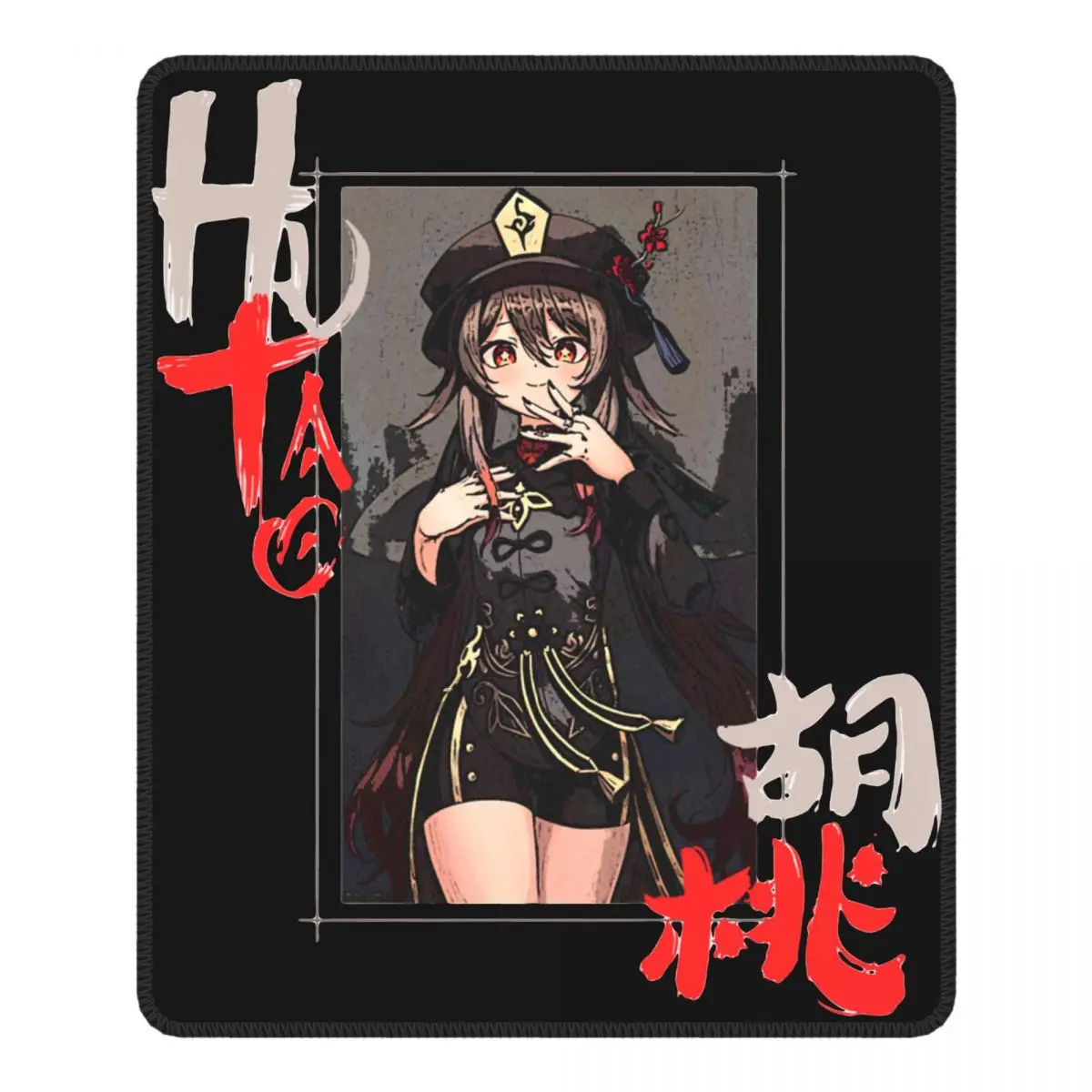 

Hu Tao Genshin Impact Cool Mouse Pad Anime Game Antislip Desk Mat Pads Rubber Computer Keyboard Desk Pad