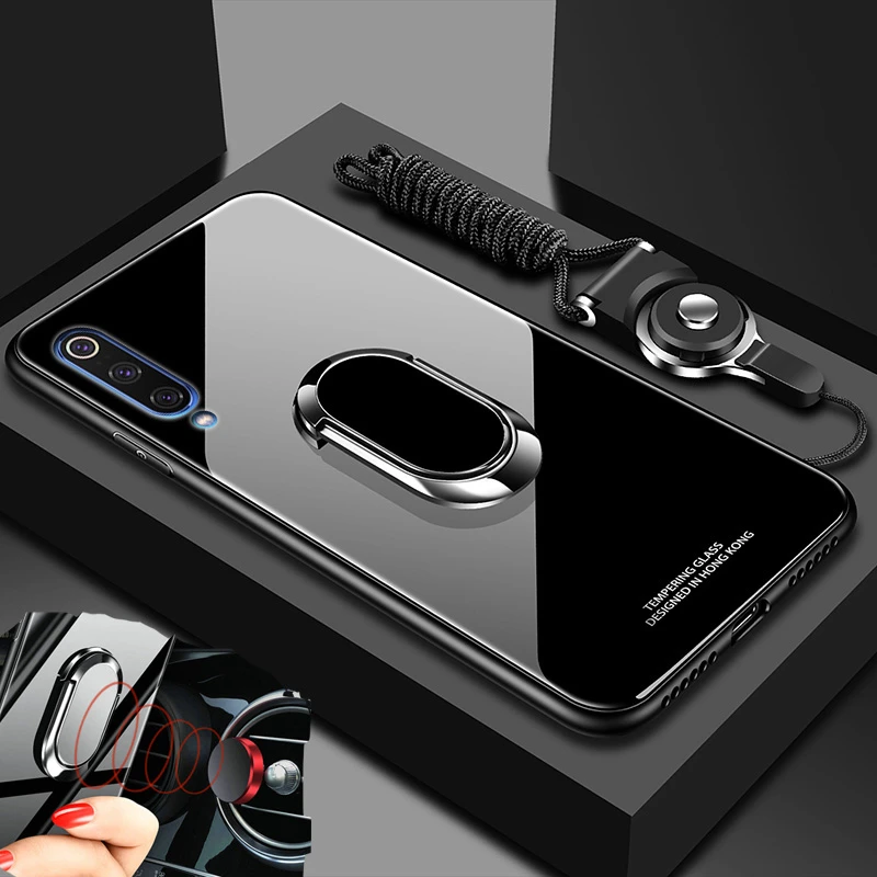 Чехол для телефона Xiaomi Mi 9 магнитный автомобильный чехол из закаленного стекла