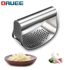 Пресс для чеснока с функцией открытия бутылки, ручная чеснока из нержавеющей стали, измельчитель чеснока с кольцом, бытовой инструмент