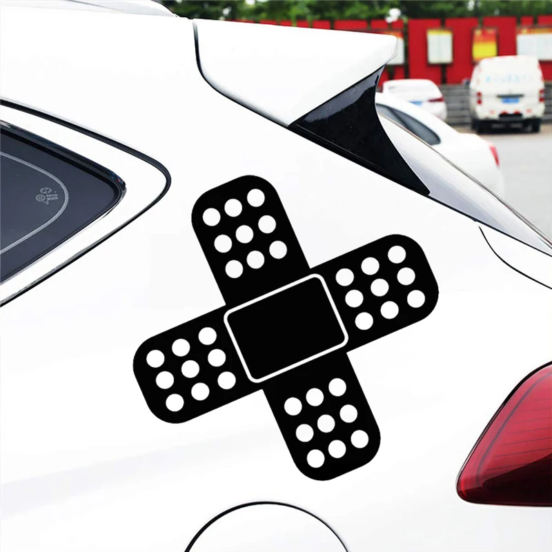 15*15 см Автомобильная наклейка Забавный JDM BAND помощь в покрытии царапин наклейки