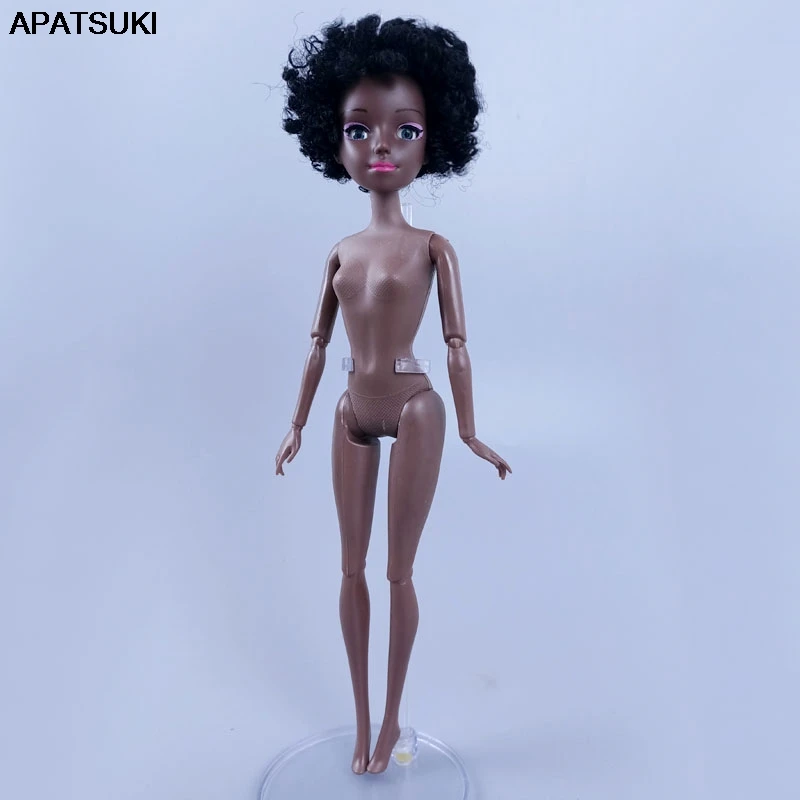 

11.5" bjd Doll Nude Naked Body With 4D Eyes Head 11 Jointed Movable Body With Black Hair for 1/6 BJD Dolls Accessories Kids Toys