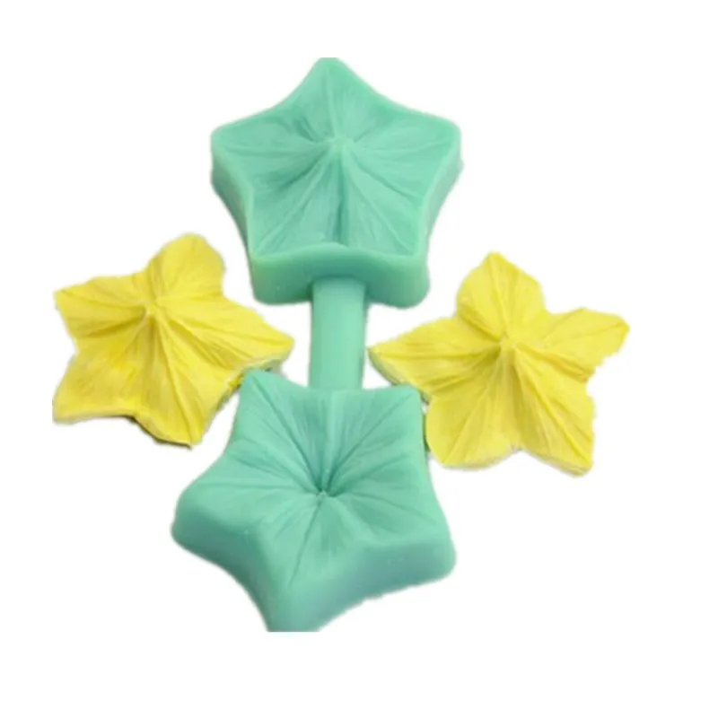 Набор из 2 частей пятиконечная звезда цветок силиконовая форма Роза Остина