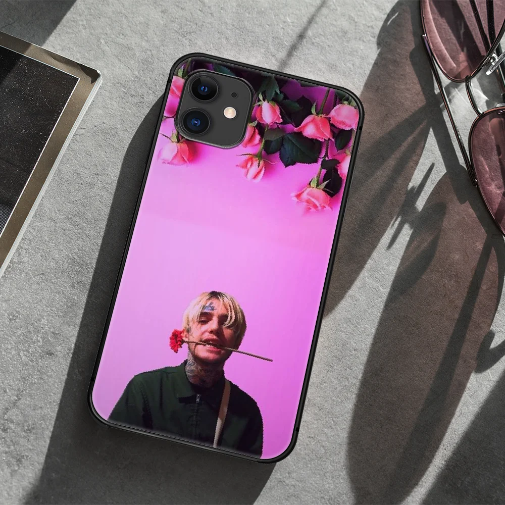 

Lil Peep Rapper Phone Case Cover Hull For iphone 5 5s se 2020 6 6s 7 8 12 mini plus X XS XR 11 PRO MAX black Cover Painting