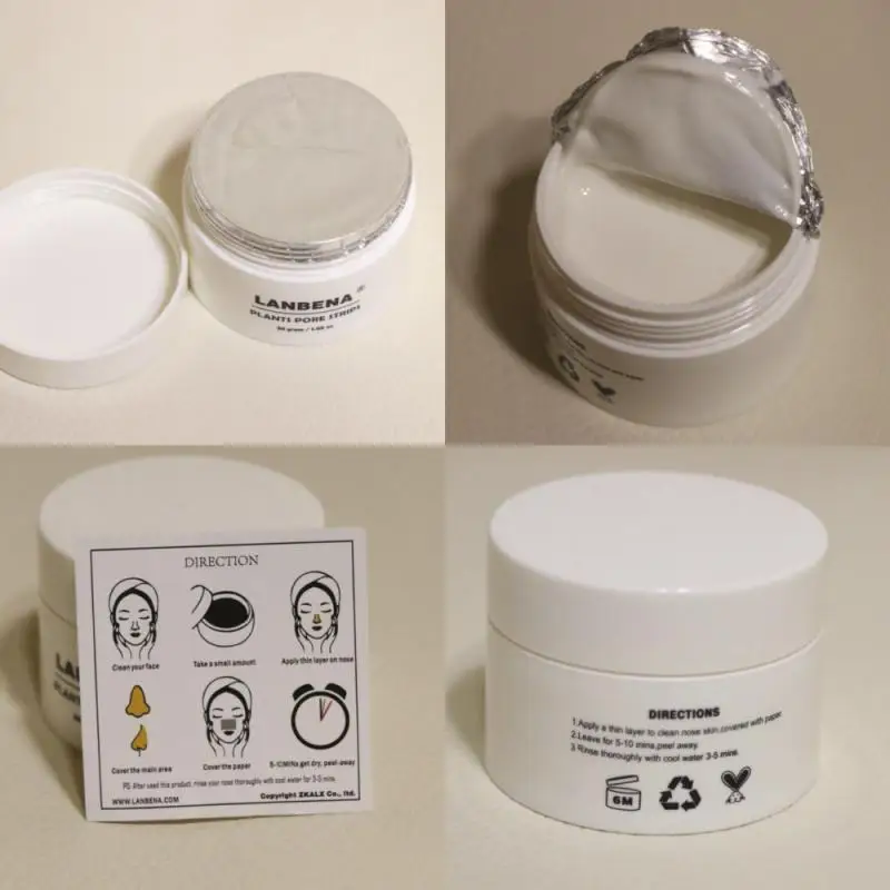 

Blackhead Remover Cream Paper Plant Pore Strip Nose Acne Cleansing Peel Off Mud Mask Treatment Skin Care TSLM2