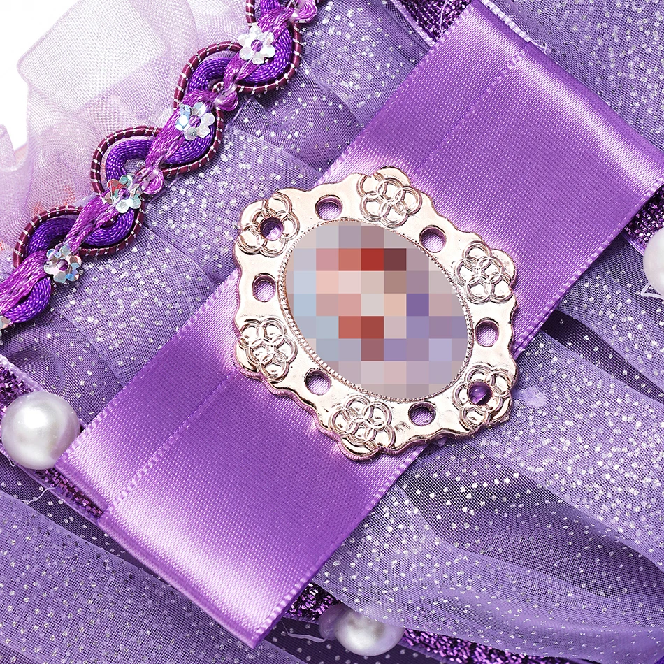 Платье принцессы Софии для косплея девочек детское многослойное платье с