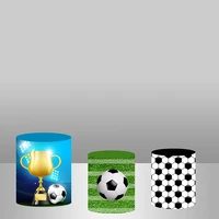 custom baby shower boy 1st birthday party decor plinth cover soccer cylinder covers