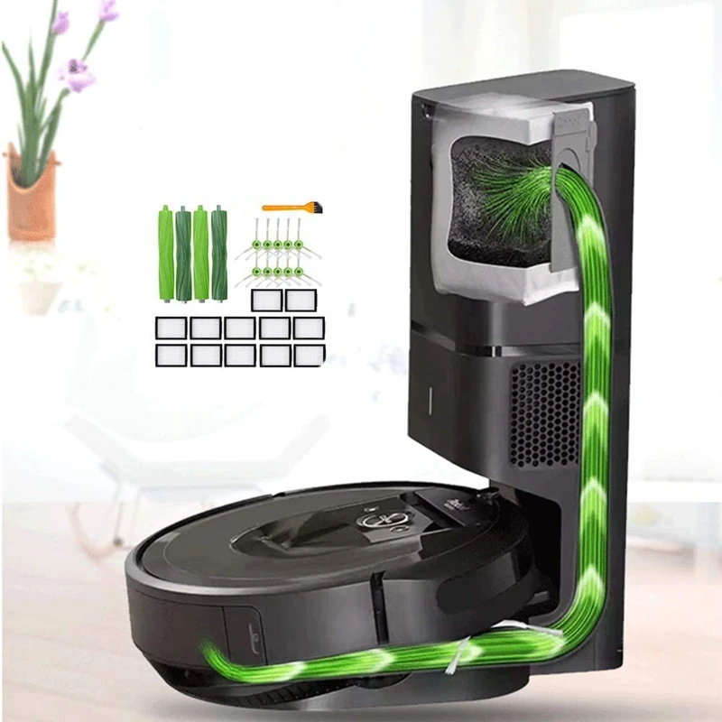 Набор запасных частей для IRobot Roomba E5 E6 E7 I7 I3 I6 I8 + щетки серии I и E фильтры НЕРА |