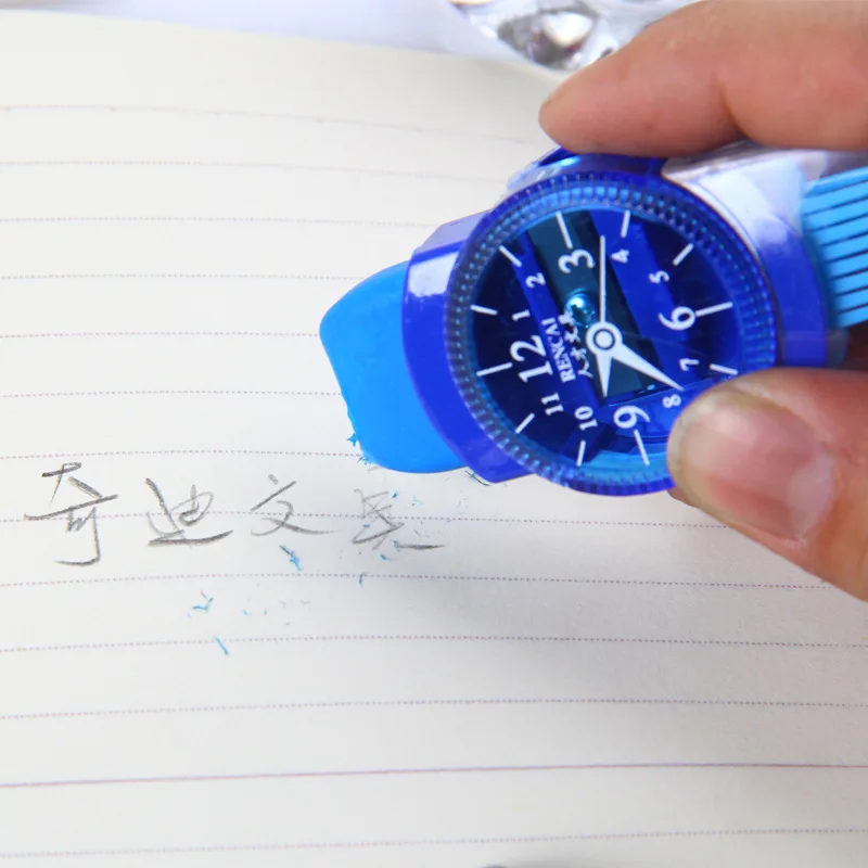 1 шт мини красочные точилки для карандашей шлифовальная машина с ластиками кисти