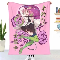 mitsuri kanroji love kimetsu no yaiba throw blanket 3d printed sofa bedroom decorative blanket children adult christmas gift