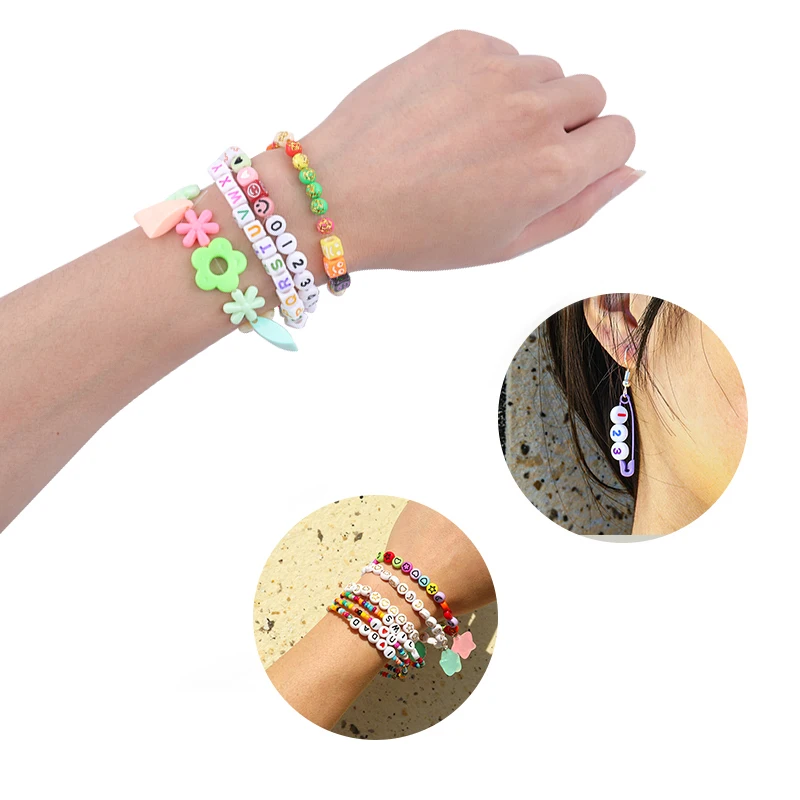 Разноцветные бусины с отверстием для рукоделия сделай сам изготовления ожерелий