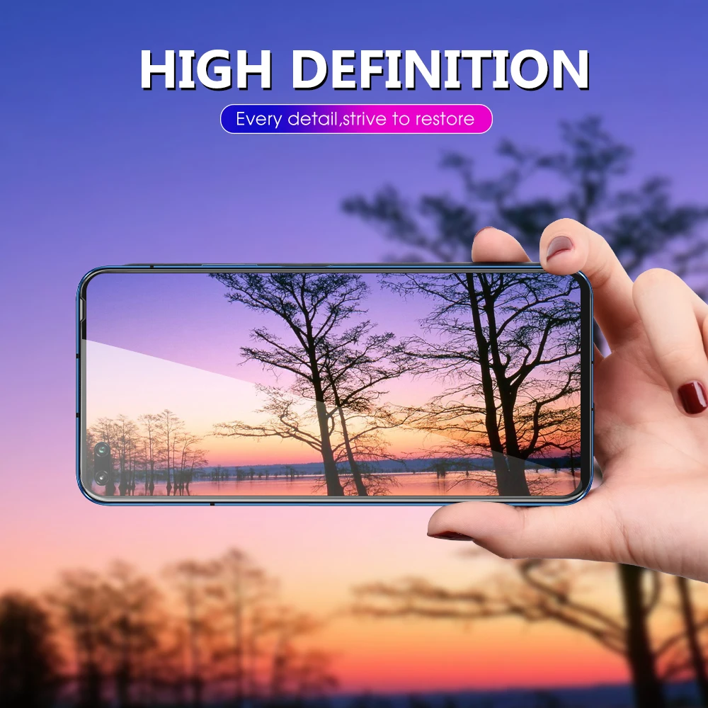 Защита экрана для Huawei P40 Lite E 9D защитное стекло с закругленными краями Honor V30 V30Pro 9H
