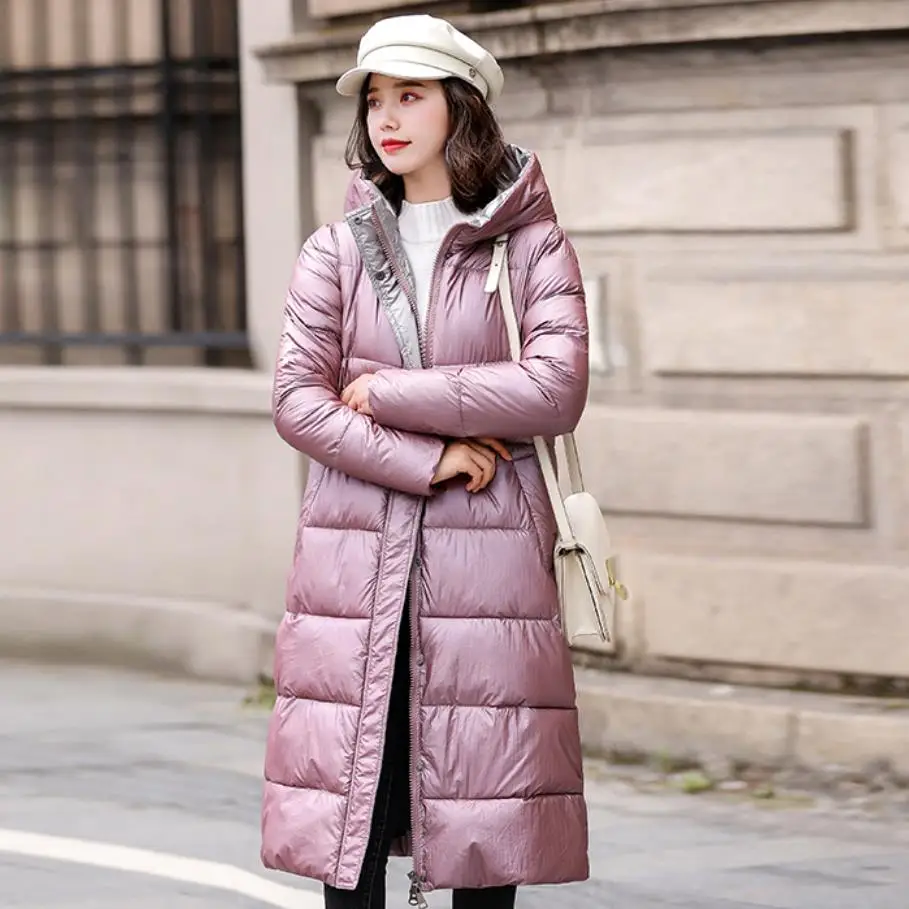 Новая женская одежда среднего возраста парка зимняя верхняя длинная куртка