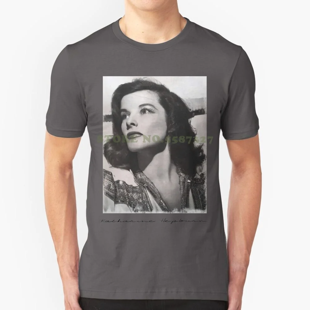 Женская футболка Katharine Hepburn женская Blanc Подарочная Сексуальная женские топы