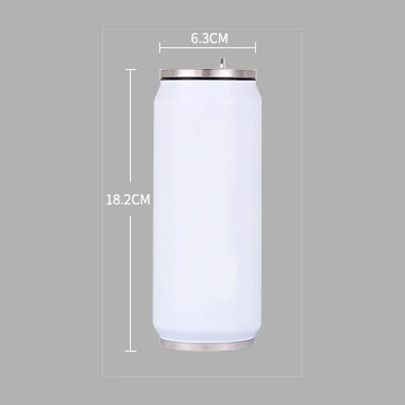 

Anime Creative Mug Can Be Customized Cartoon Pattern Coke Can Thermos Mug With Straws To Go Out Portable Stainless Steel Cup