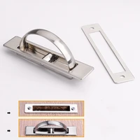 1pcs hidden door handles zinc alloy recessed pulls tatami rotate kitchen cabinet drawer shoe furniture hardware accessories