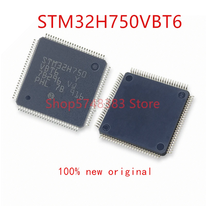 Оригинальный микроконтроллер STM32H750VBT6 STM32H750 32H750 1 шт./лот MCU|Аксессуары для батарей