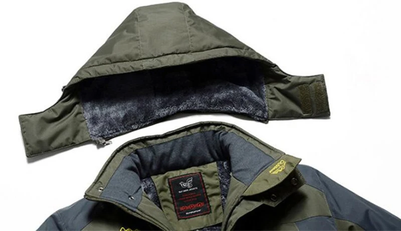 Зимние уличные куртки больших размеров 5XL 6XL 7XL 8XL 9XL утепленные флисовые пальто Мужская Верхняя одежда водонепроницаемая ветровка с капюшоном