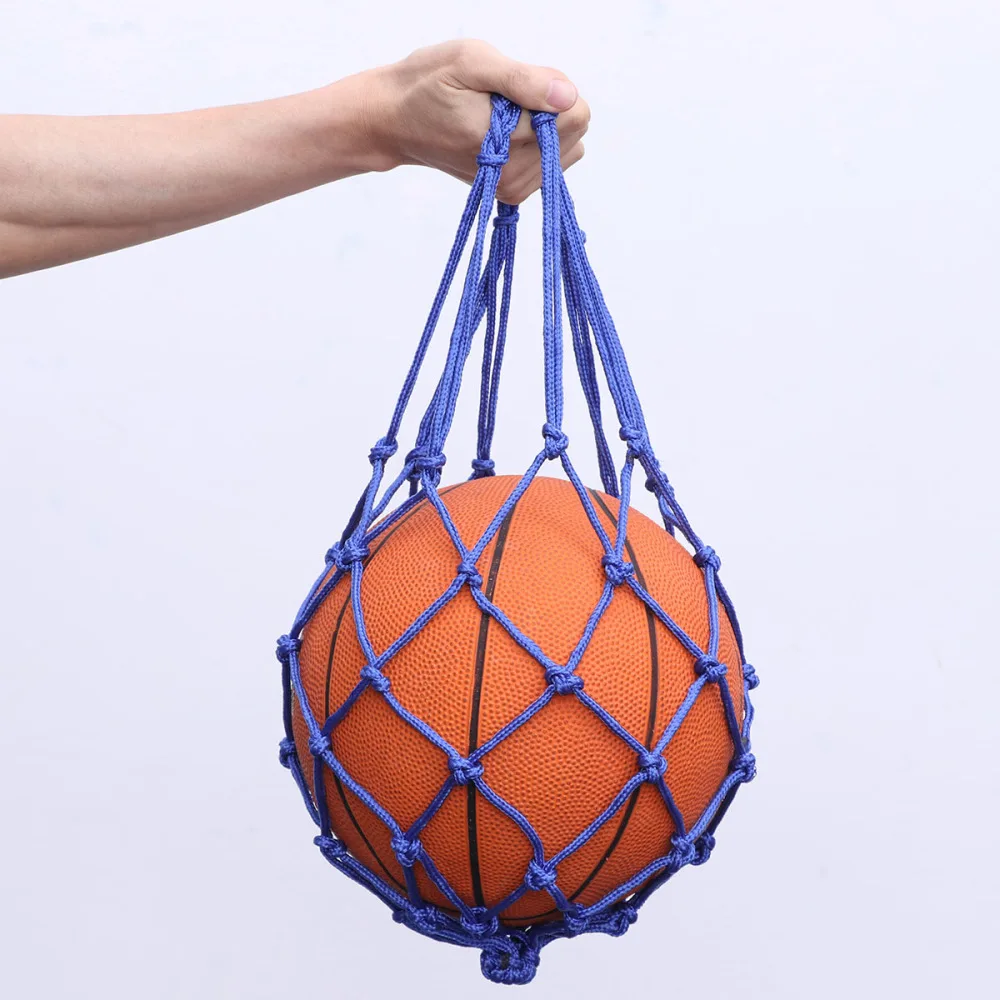 

Heavy Duty Basketball Bag Drawstring Mesh Net Nylon Soccer Carrier Mesh Net Bag Drawstring Storage Bag for Basketball Pocke