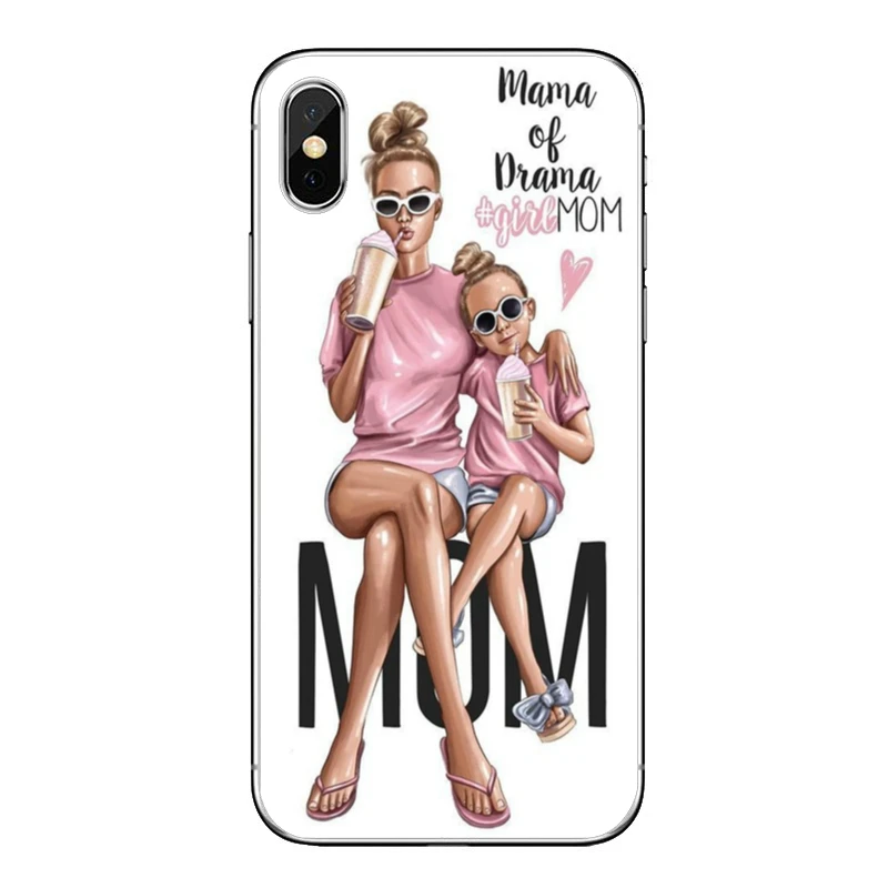 Чехол для телефона с надписью super Mom Baby Girl family queen iPhone XR X XS Max 8 7 6s 6 plus SE 5s 5c 5 iPod Touch |