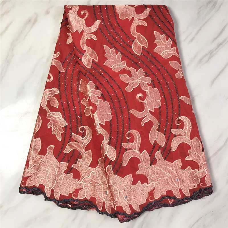 Горячая Распродажа африканская сухая хлопчатобумажная кружевная ткань высокого
