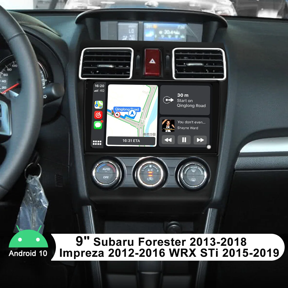 

9” Car Radio Central Multimedia Player Stereo GPS Android 10 For Subaru Forester 2013-2018 Impreza 2012-2016 WRX STi 2015-2019