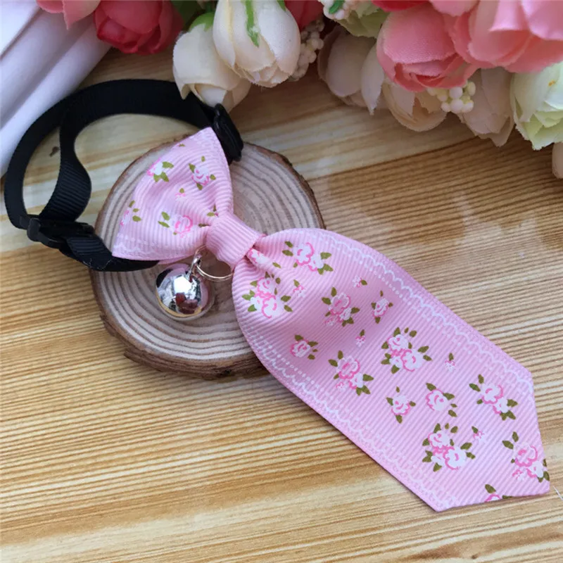 Регулируемый ошейник для собак и кошек декоративный с принтом животных цветов