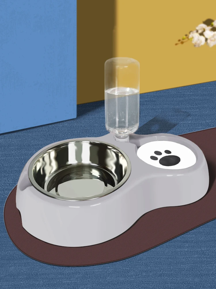 

Non-Slip Cat Double Bowls With Raised Stand Pet Food Water Bowls For Cats Dogs Supplies Accessories Feeders Pet Products