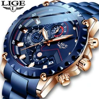 mens watch top brand luxury stainless steel 30m waterproof quartz wrist watches men army military chronograph relogio masculino