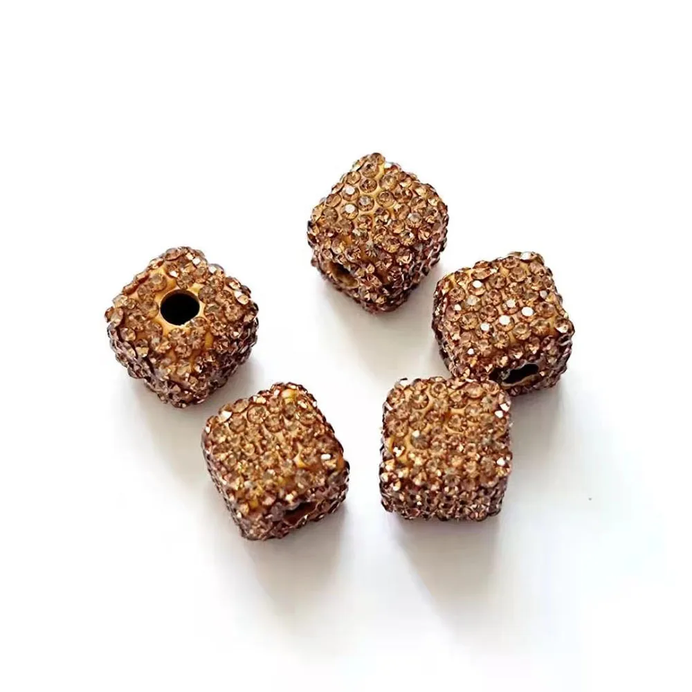 

20pcs Square Bead Spacers for Women DIY Bracelet Crafts