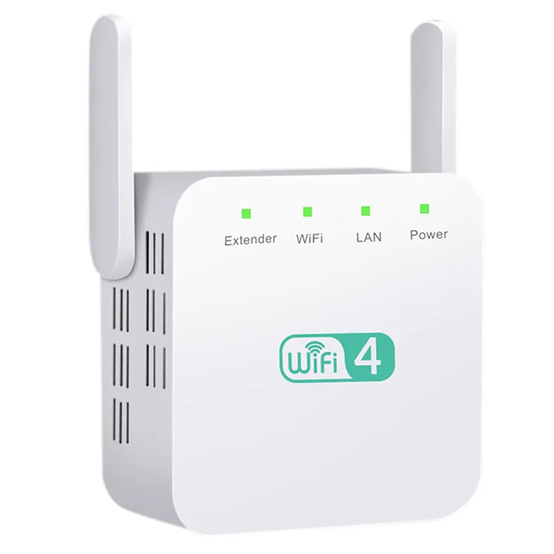 

WiFi Range Extender 300Mbps Wireless Booster Support Repeater Mode Easy Set Up for Any Router US Plug