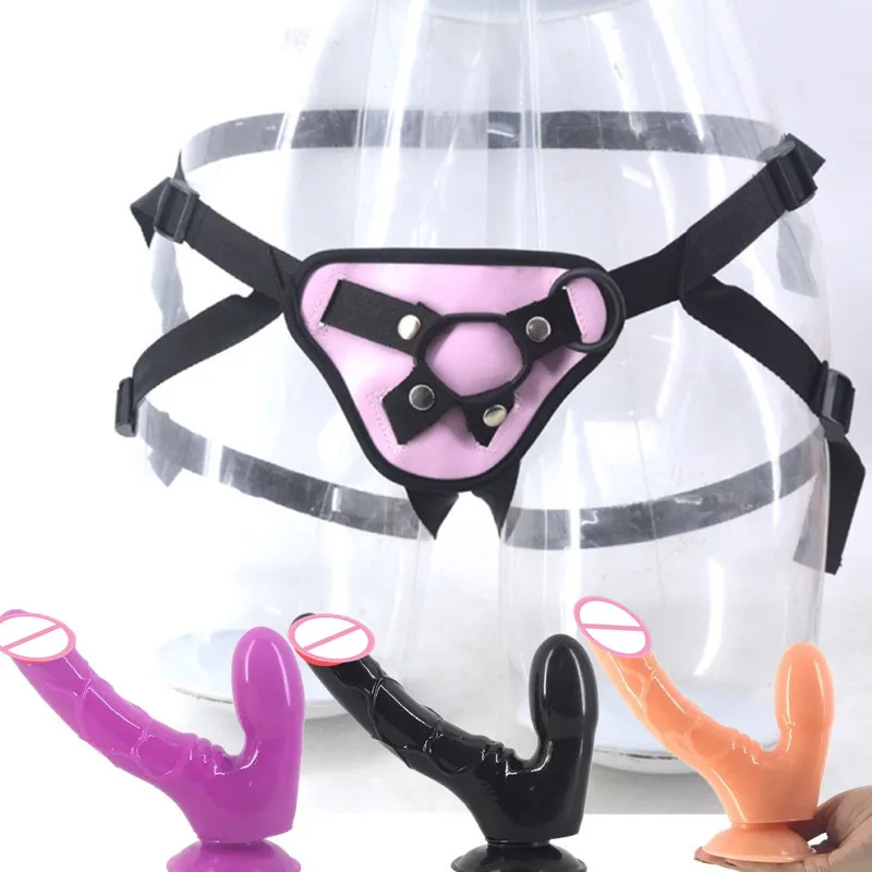 Новые анальные секс игрушки с двойной головкой Анальные Фаллоимитаторы на ремне