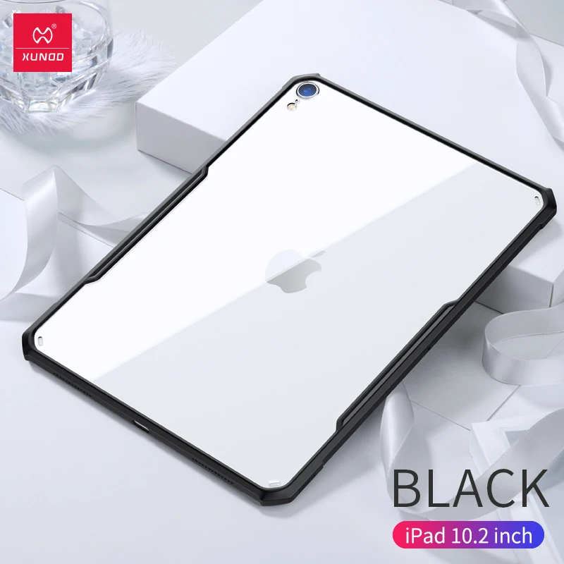 XUNDD защитный чехол для планшета для нового iPad Pro 11 12,9 9,7 10,2 10,5 дюймов mini 12345 air2 с подушками безопасности противоударный чехол s - Цвет: Black-iPad 10.2 inch