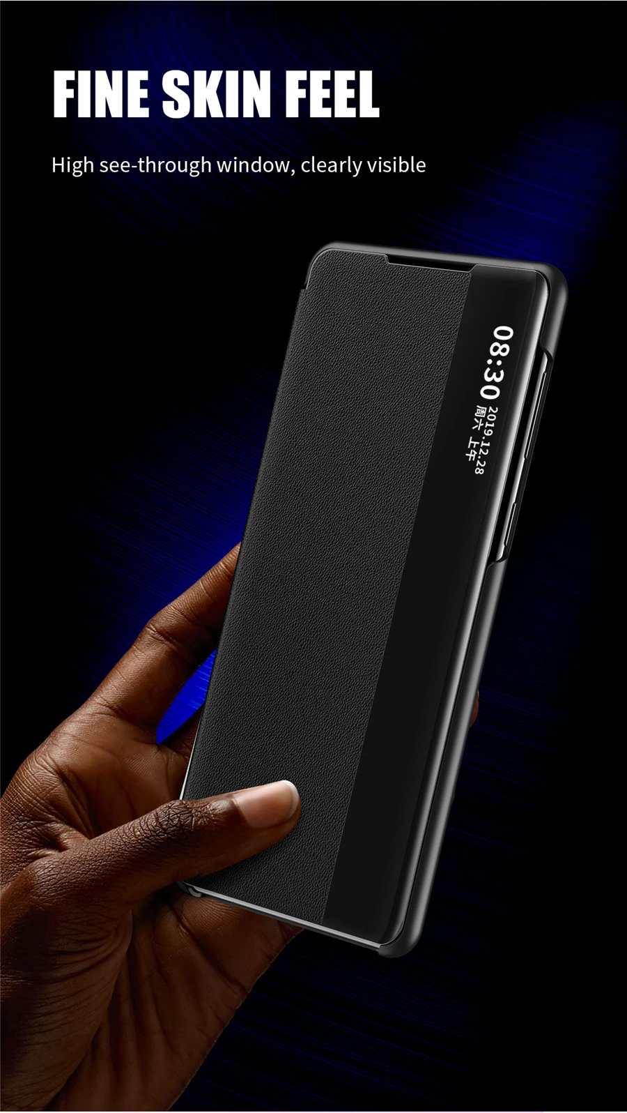silicone case samsung Smart View Window Flip Case For Samsung Galaxy A12 A32 A52 A72 A71 A51 S22 Ultra 5G S21 S20 FE S10 S9 Plus Note 20 Leather Cover samsung silicone