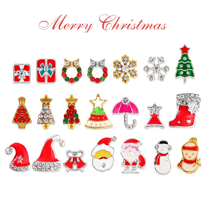 Металлические рождественские украшения для ногтей снежинка фольга наклейки