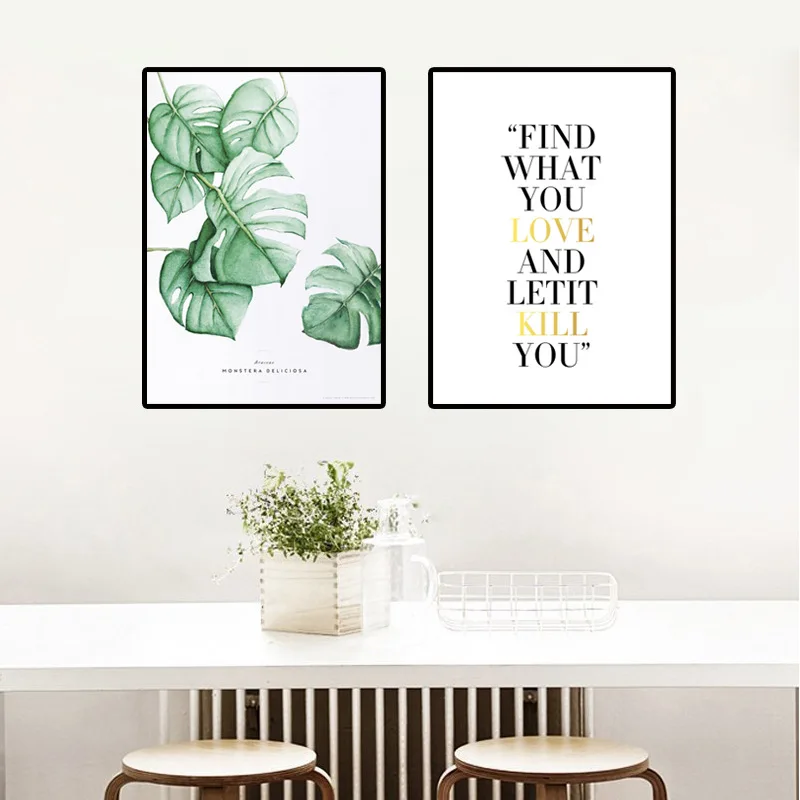 Современная Картина на холсте с цитатами английском языке плакаты и принты